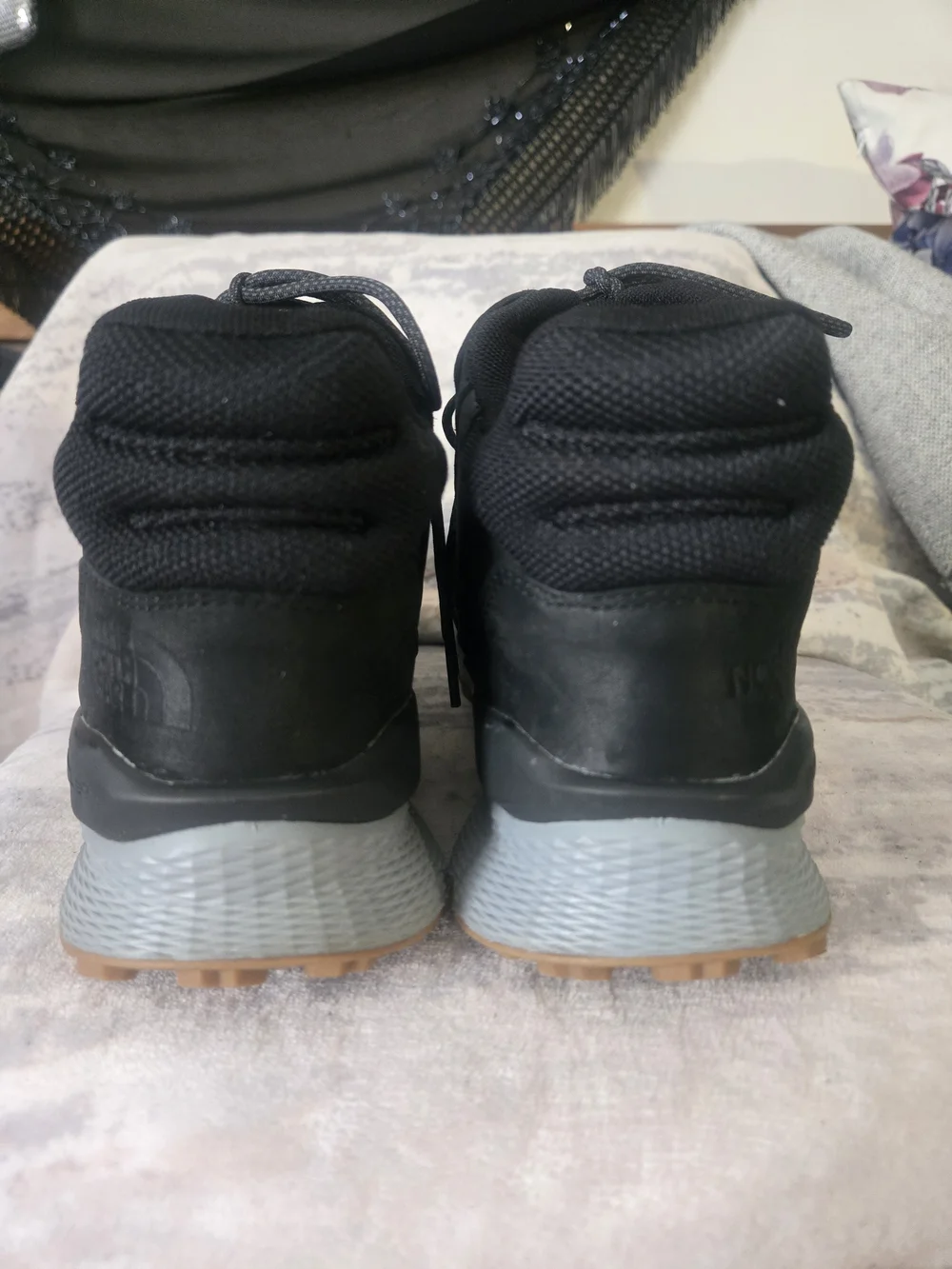 The North Face Men's Black and Gray Hiking Boots 9 / 42
